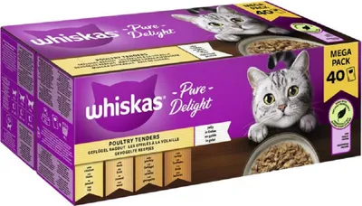 A box of Whiskas cat food.