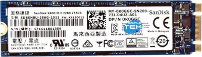 Produktbild von SanDisk X400, 256 GB, M.2, 540 MB/s