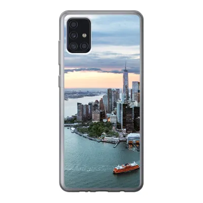 Produktbild von MuchoWow® Handyhülle Schutzhülle Hülle für Samsung Galaxy A52 5G Luftaufnahme von New York Silikon Softcase Handy Hülle - Umschlag