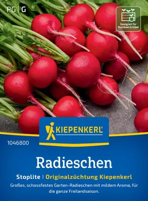 Produktbild von Kiepenkerl Radieschensamen Stoplite Raphanus sativus sativus 10-12 lfd. Meter