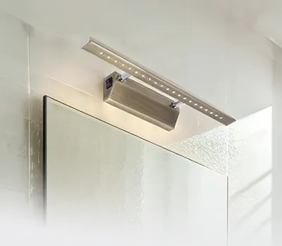 Produktbild von Bilderlampe LED 40,7 cm breit mit Schalter in Messing Antik länglich neutralweißes Licht 3900 K 460 lm