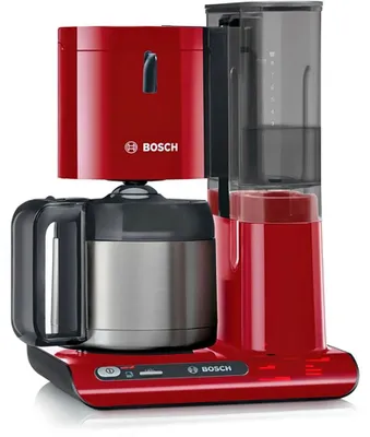 Produktbild von Bosch TKA8A054, Filterkaffeemaschine, 1,1 l, Gemahlener Kaffee, 1100 W, Rot