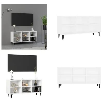 Produktbild von vidaXL TV Schrank mit Metallbeinen Weiß 103,5x30x50 cm - TV-Schrank - TV-Schränke - Sideboard - Sideboards