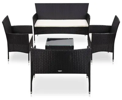 Produktbild von Loungeset – Gartenmöbelset – Sitzgruppe – Balkonset – Lounge-Möbel – Polyrottan – 5-teilig
