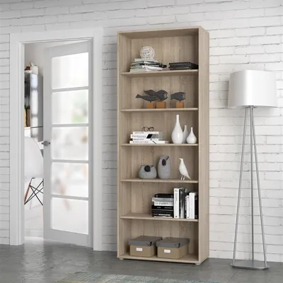 Produktbild von Regal Tembi I, Sonoma-Eiche, 73,7 cm breit, 197,5 cm hoch, 34,8 cm tief
