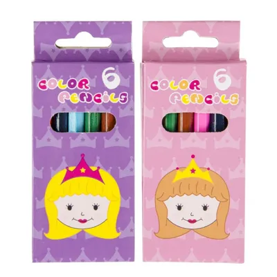 Produktbild von farbstifte Prinzessin 9 cm Holz 6 Stück