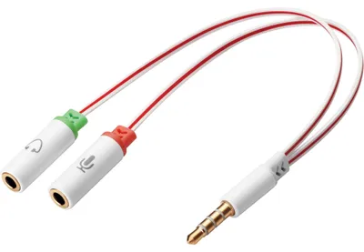 Immagine prodotto di Sandberg 508-59 - Sdoppiatore audio (2 x 3,5 mm/3,5 mm), bianco