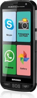 Produktbild von Brondi Amico Smartphone 12,7 cm (5") Dual-SIM Android 5.1 3G Mikro-USB 0,512 GB 4 GB 2000 mAh Schwarz