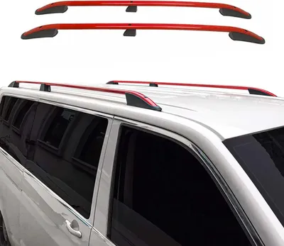 Produktbild von Dachreling Dachgepäckträger für VW Transporter T5 T6 L2 Langer Aluminium Rot