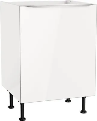 Produktbild von Optifit Spülenschrank Arvid986 BxTxH 60 x 58,4 x 87 cm weiß glänzend zerlegt Anschlag reversibel KFAV SPL606-8+