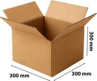 Obrázok produktu pre Skladací kartón Kartónová krabica 300 x 300 x 300 mm Veľkosť C