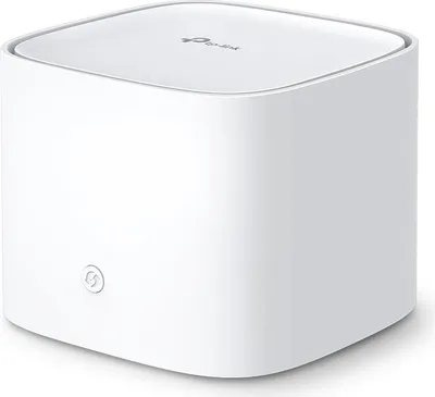 A white TP-Link Wi-Fi 6 router shown from a 3/4 angle.