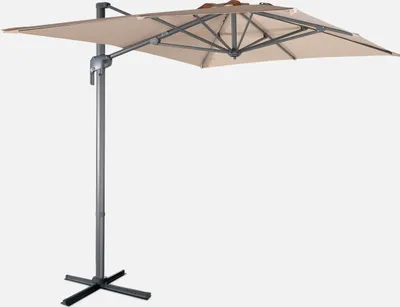 Produktbild von sweeek - Rechteckiger Ampelschirm 2x3 m - Beige