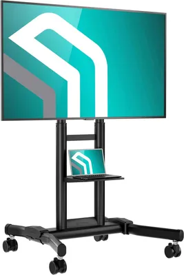 Immagine prodotto di Supporto TV mobile per schermi da 43-75 pollici - Capacità massima: 70 kg - Standard VESA: 100x100-600x400