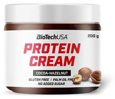 Image de Pâtes à Tartiner Protéinées - Biotech USA - Protein cream (200g) - Saveur Chocolat Noisette