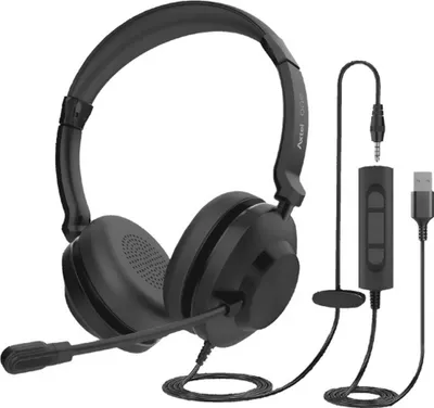 Obrázok produktu pre Axtel AXH-ONEUCD-35, Kábel, Kancelária / call centrum, 20 - 20000 Hz, Slúchadlá s mikrofónom, Čierna