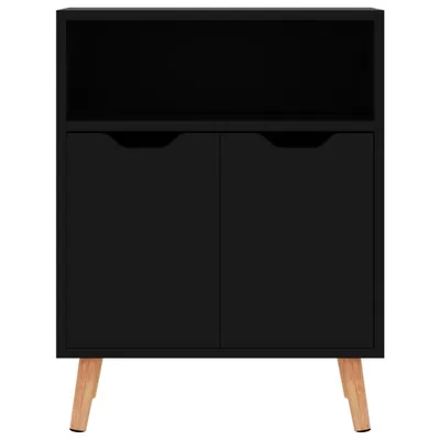 Obrázek produktu pro vidaXL Příborník ve vysokém lesku černý 60x30x72 cm Dřevěný materiál
