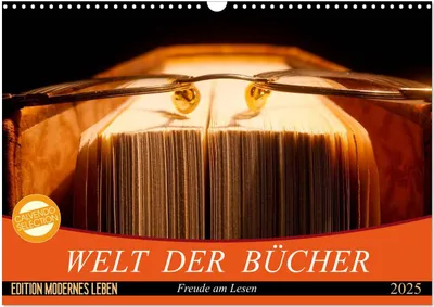 Produktbild von Welt der Bücher (Wandkalender 2025 DIN A3 quer), CALVENDO Monatskalender