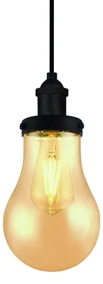 Produktbild von Pendelleuchte Glühbirne Oil Rubbed Bronze und Bernstein mit 1 Lichtquelle