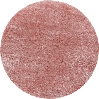 Produktbild von Hochflor Teppich BRILLIANT Rosa 120 cm Rund