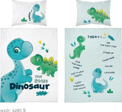 Immagine prodotto di Biancheria da letto, biancheria da letto in cotone, biancheria da letto per bambini 90x120cm 4285b Dinosauro