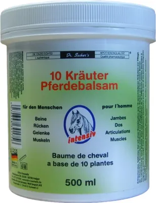 Produktbild von 500ml 10 Kräuter Pferdebalsam von Dr. Sachers