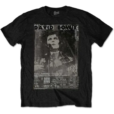 Produktbild von David Bowie Ziggy Black S T-Shirt
