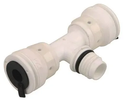 Produktbild von Aluverbund Steckfitting Henco Vision T-Stück Außengewinde Vorlauf Verteiler 26 x 3 - 26 x 3
