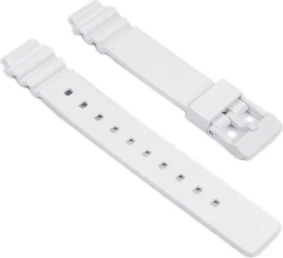 Produktbild von Casio Uhrenarmband 14mm Resin weiß, glänzend für LRW-200H LRW-200H