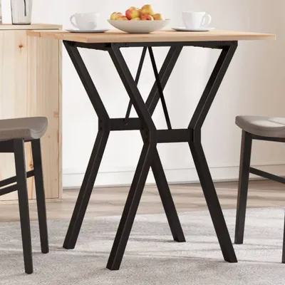Produktbild von "2026 Promotion" Esstisch Y-Gestell 60x60x75 cm Massivholz Kiefer und Stahl - Esstische CC14152
