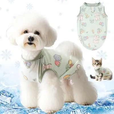 Produktbild von Sommer Kühlweste Hund, Hunde Kühlweste Atmungsaktiv, Cool und Bequem Kühlweste fürHunde, Kühlmantel Hund, Hundekühlwesten für Kleine, Mittelgroße Hunde und Katzen