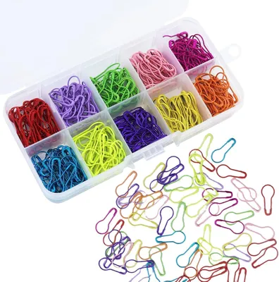 300 Stecknadeln mit Perlenkopf, 10 Farben, Strickmarkierer