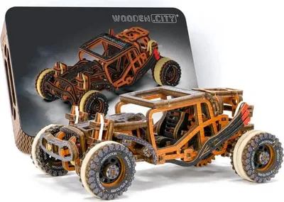 Produktbild von Wooden.City Holz Buggy Bausatz - 3D Puzzle Modellauto für Kinder