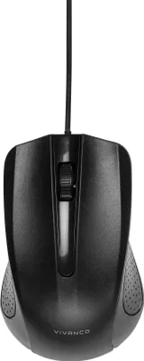 Image de Souris compacte 3 boutons 1000 dpi, noire (36637)
