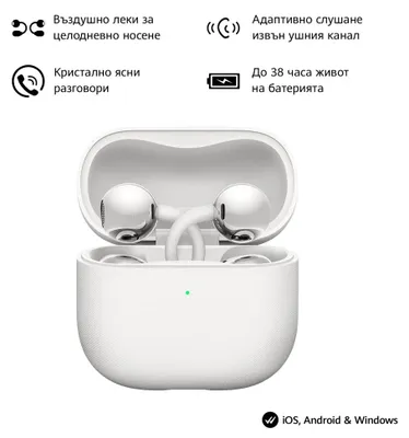 Zdjęcie produktu dla Huawei FreeClip 2, True Wireless Stereo (TWS), Połączenia/muzyka, Zestaw słuchawkowy, Biały