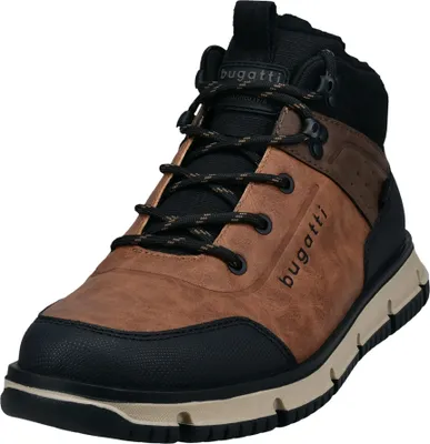A studio shot of a single men's boot.