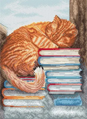 Produktbild von Zestaw do haftu krzyżykowego Letistitch "Popołudniowa drzemka", 24x18cm