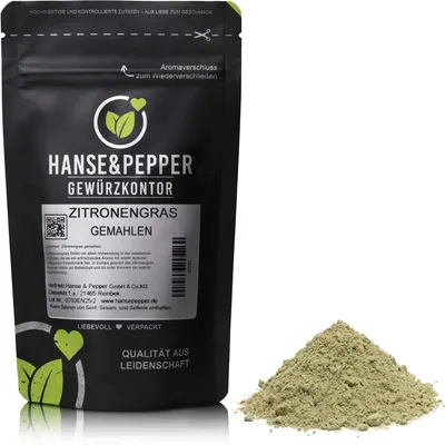 Produktbild von 250g Zitronengras gemahlen Pulver natürlich vom Hanse&Pepper Gewürzkontor