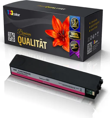 Produktbild von Kompatible Tintenpatrone für HP PageWide Enterprise Color 550Series Color 556dn Color 556xh Color Flow MFP580 Series Color Flow 586dn J3M69A 981A Rot Magenta - Office Line Serie