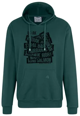 Produktbild von Übergrößen Kapuzen-Sweatshirt AHORN SPORTSWEAR Kodiak schwarz Bottle Green 6XL