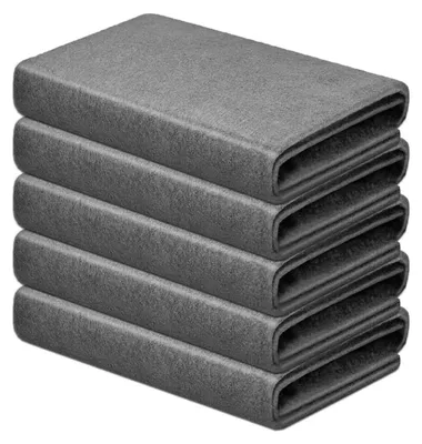 Obrázek produktu pro Čisticí utěrky, 5 kusů, 30x30 cm, mikrovlákno, nezanechávají stopy, opakovaně použitelné