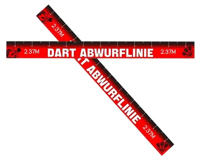 Productafbeelding van 2 Stuks Zelfklevende Dart Afstandslijn - Waterdichte Oche Linie voor Dartspelers