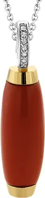Produktbild von 6783CR Kette mit Anhänger Zirkonia bicolor vergoldet 6783CR Ti Sento Milano