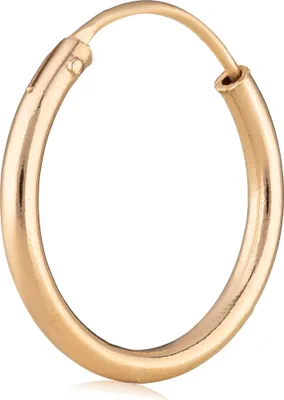 Produktbild von Einzel Creole Ohrring Vergoldet Ohrschmuck Ohrhänger 20mm 5078