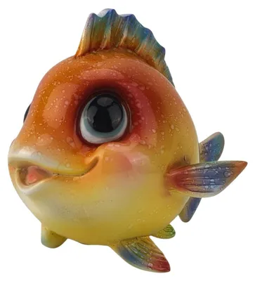 Produktbild von Dekofigur Fisch 15 x 11,5 cm bunt