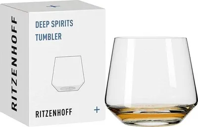 Imagen del producto de Vaso tipo "tumbler" Famanu, 400 ml - Serie Deep Spirits, número 3, diseño Geo, transparente