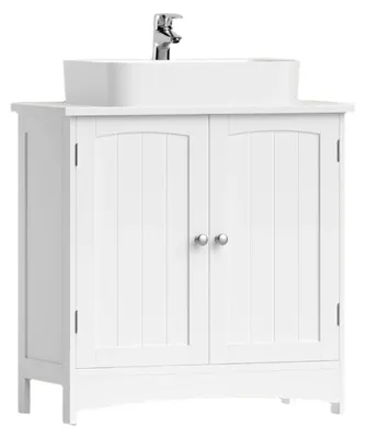 Produktbild von Waschbeckenunterschrank - Badezimmermöbel - MDF weiß - 60 x 60 x 30 cm