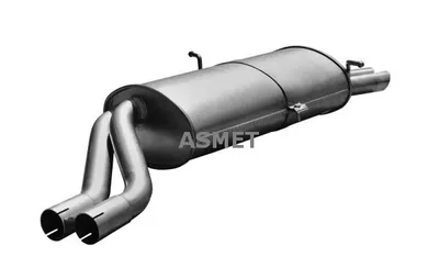 Produktbild von ASMET 12.040 Endschalldämpfer für BMW 3 Limousine (E46) Auspuff