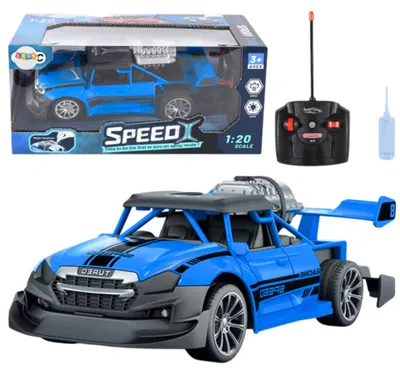 Image de Voiture télécommandée Rc 1:20 lumières effet fumée bleu