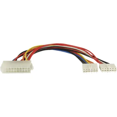 Produktbild von InLine Stromadapter intern, 20pol ATX-NT zu P8/P9 AT-Mainboard, 0,20m, 0,2 m, Mehrfarbig, 200 mm, 37 g, 100 mm, 140 mm